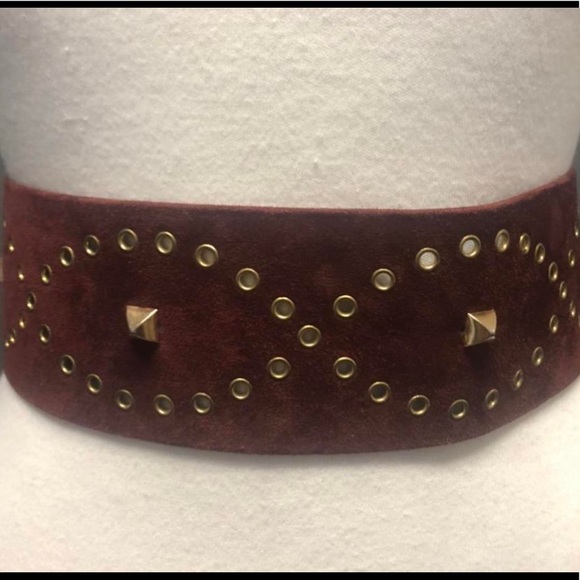 Givenchy rare vintage studded suede belt - Picture 1 of 7